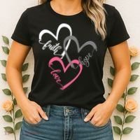 Faith Hope Love Hearts Tee Women's T-Shirt thumb 2