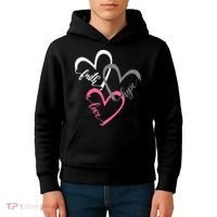 Faith Hope Love Hearts Tee Kids Hoodie thumb 4