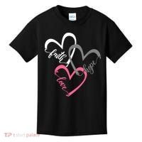 Faith Hope Love Hearts Tee Kids T-Shirt thumb 0