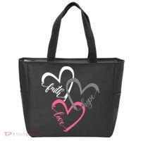 Faith Hope Love Hearts Tee Tote Bag thumb 0