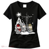 Faith Hope Love Jesus Snowman Plaid Leopard Christmas Gift Women's T-Shirt thumb 0