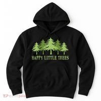 Funny Happy Little Trees Gifts Bob Style Camping Hoodie thumb 0