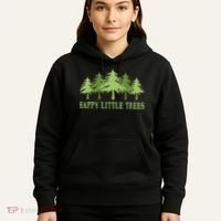 Funny Happy Little Trees Gifts Bob Style Camping Hoodie thumb 5
