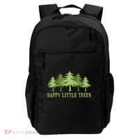 Funny Happy Little Trees Gifts Bob Style Camping Backpack thumb 0