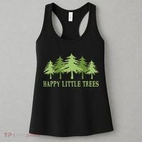 Funny Happy Little Trees Gifts Bob Style Camping Women's Tank Top thumb 3