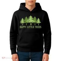 Funny Happy Little Trees Gifts Bob Style Camping Kids Hoodie thumb 4