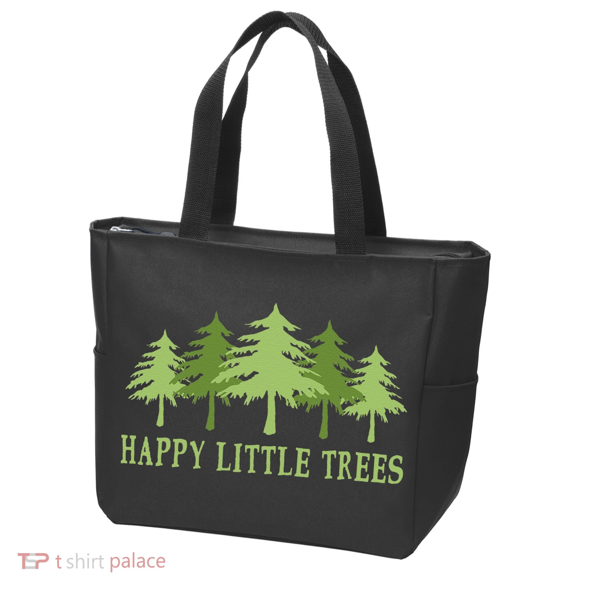Funny Happy Little Trees Gifts Bob Style Camping Tote Bag