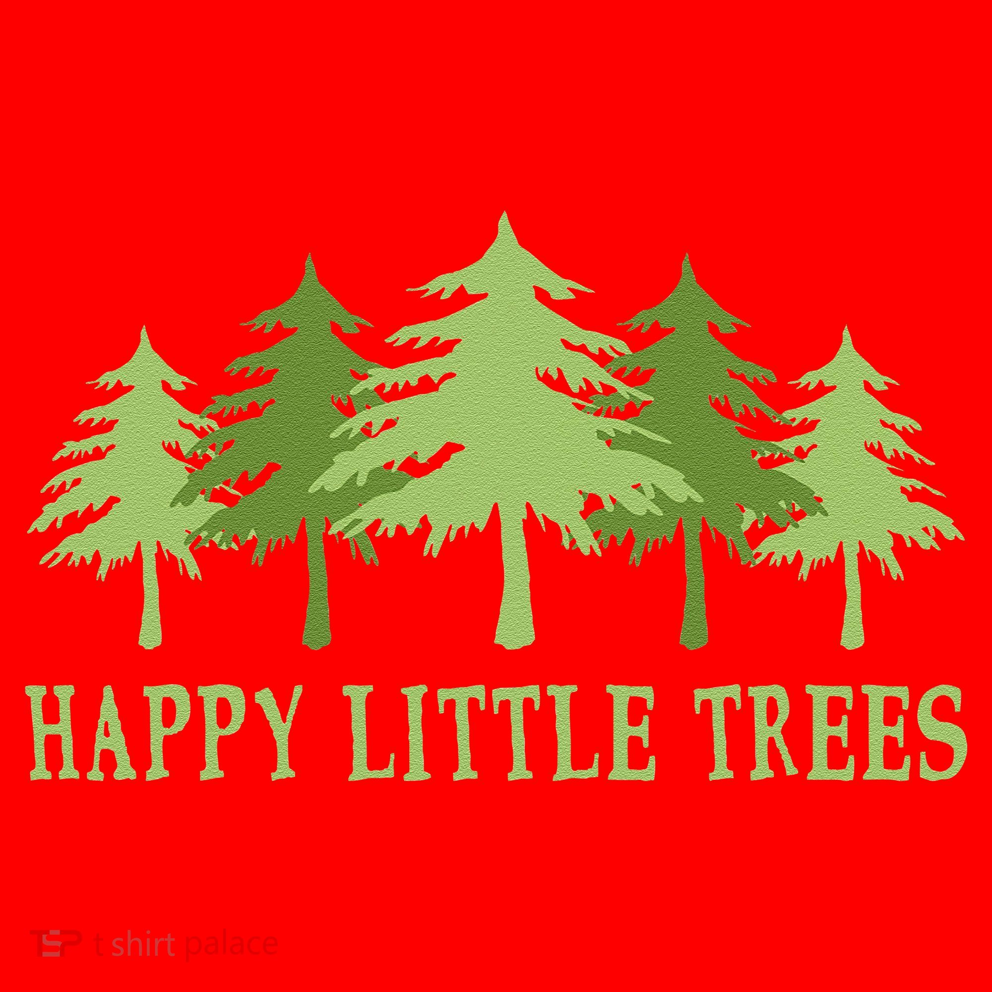 Funny Happy Little Trees Gifts Bob Style Camping Santa Hat