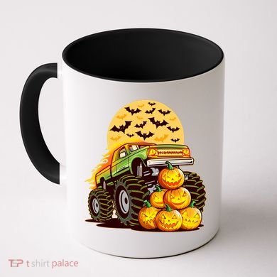 Funny Halloween Monster Truck Coffee Mug
