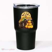 Funny Halloween Monster Truck Tumbler thumb 0
