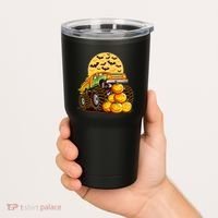 Funny Halloween Monster Truck Tumbler thumb 2