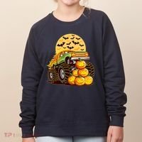 Funny Halloween Monster Truck Women's Sweatshirt thumb 0