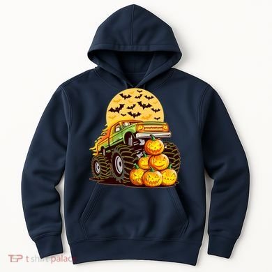 Funny Halloween Monster Truck Hoodie