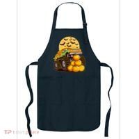 Funny Halloween Monster Truck Apron thumb 0