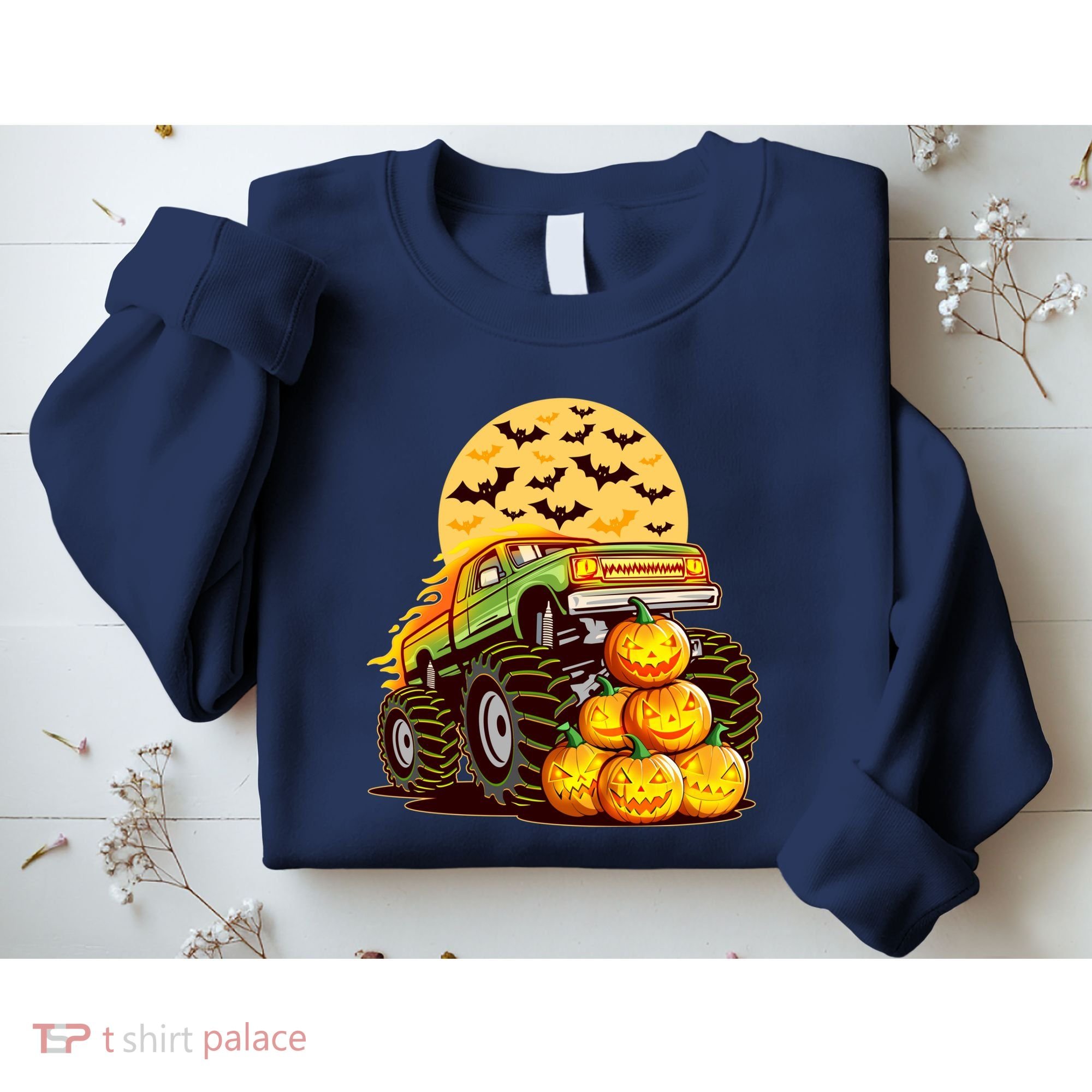Funny Halloween Monster Truck Sweatshirt