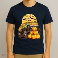 Funny Halloween Monster Truck T-Shirt thumb 3