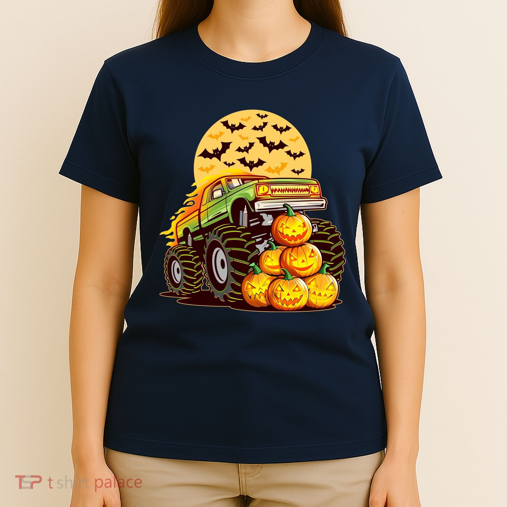 Funny Halloween Monster Truck T-Shirt