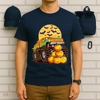 Funny Halloween Monster Truck T-Shirt thumb 6