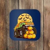 Funny Halloween Monster Truck Coaster thumb 0