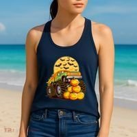 Funny Halloween Monster Truck Women's Tank Top thumb 2