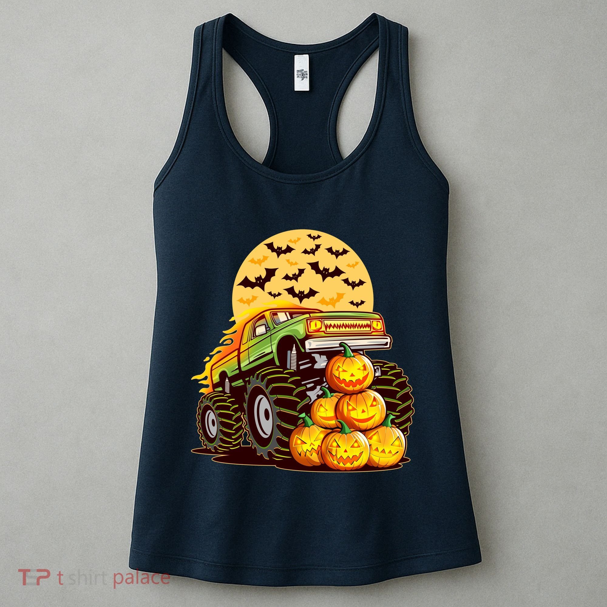 Funny Halloween Monster Truck Women's Tank Top