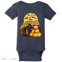 Funny Halloween Monster Truck Baby Bodysuit thumb 0