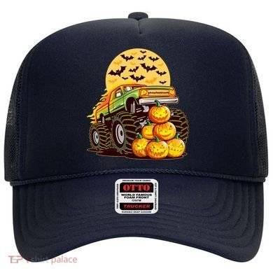 Funny Halloween Monster Truck Hat