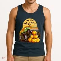 Funny Halloween Monster Truck Tank Top thumb 3