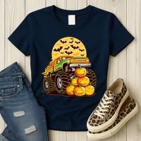 Funny Halloween Monster Truck Women's T-Shirt thumb 3
