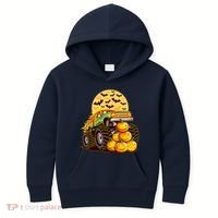 Funny Halloween Monster Truck Kids Hoodie thumb 0