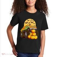 Funny Halloween Monster Truck Kids T-Shirt thumb 2