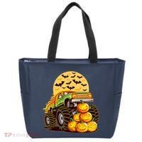 Funny Halloween Monster Truck Tote Bag thumb 0