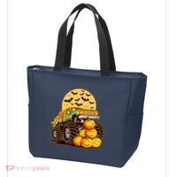 Funny Halloween Monster Truck Tote Bag thumb 3