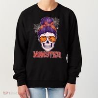 Funny Halloween Momster Monster Skull Women's Sweatshirt thumb 0