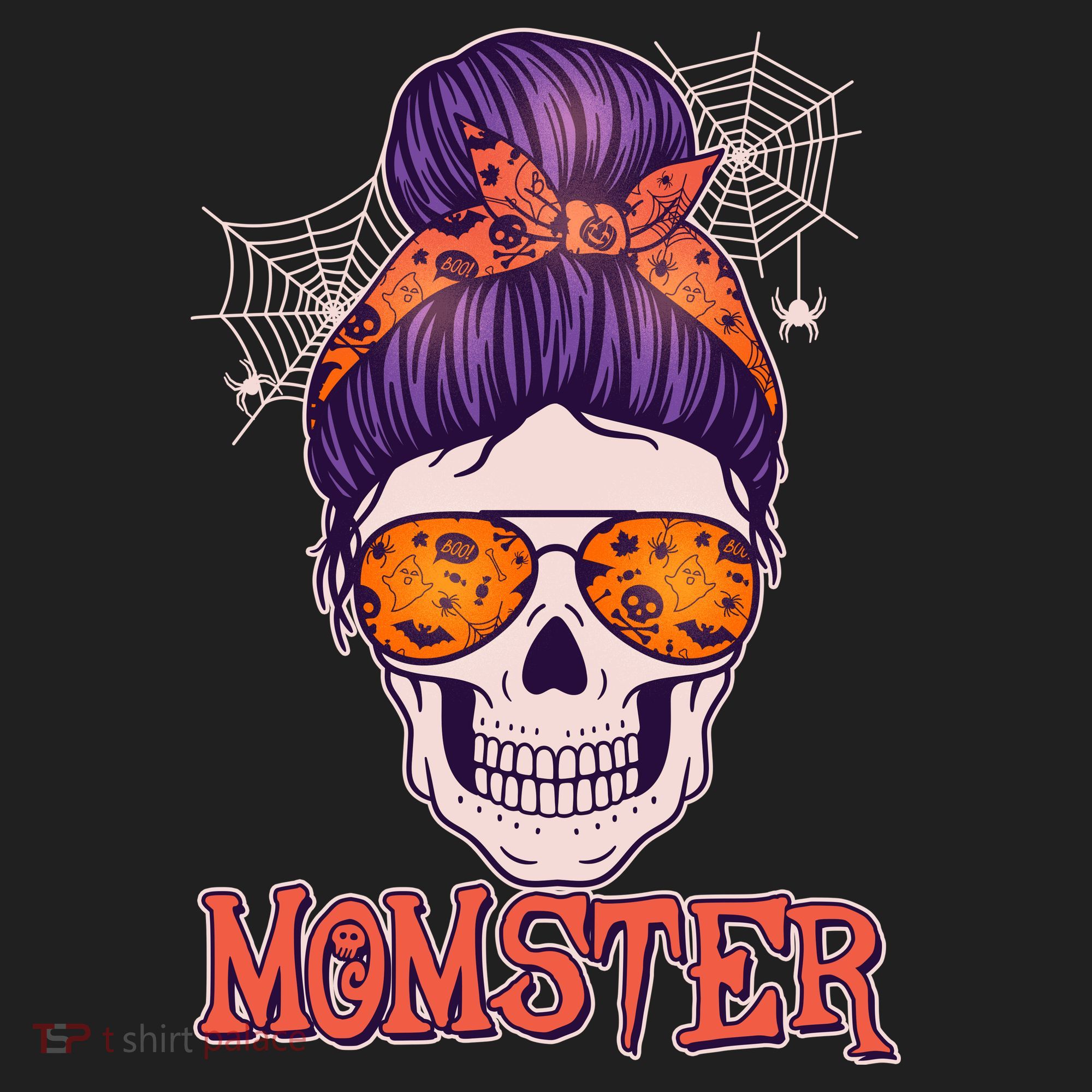 Funny Halloween Momster Monster Skull Women's Sweatshirt