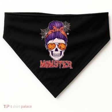 Funny Halloween Momster Monster Skull USA-Made Doggie Bandana