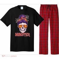 Funny Halloween Momster Monster Skull Pajama Set thumb 0