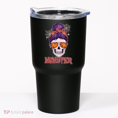 Funny Halloween Momster Monster Skull Tumbler