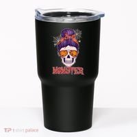 Funny Halloween Momster Monster Skull Tumbler thumb 0