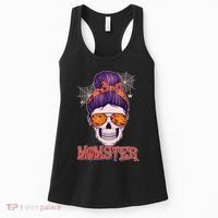Funny Halloween Momster Monster Skull Women's Tank Top thumb 0