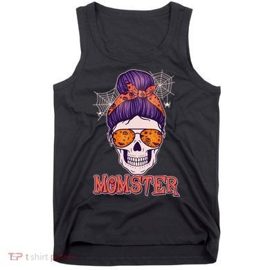 Funny Halloween Momster Monster Skull Tank Top