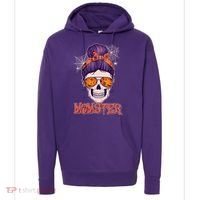 Funny Halloween Momster Monster Skull Hoodie thumb 0