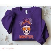 Funny Halloween Momster Monster Skull Sweatshirt thumb 2