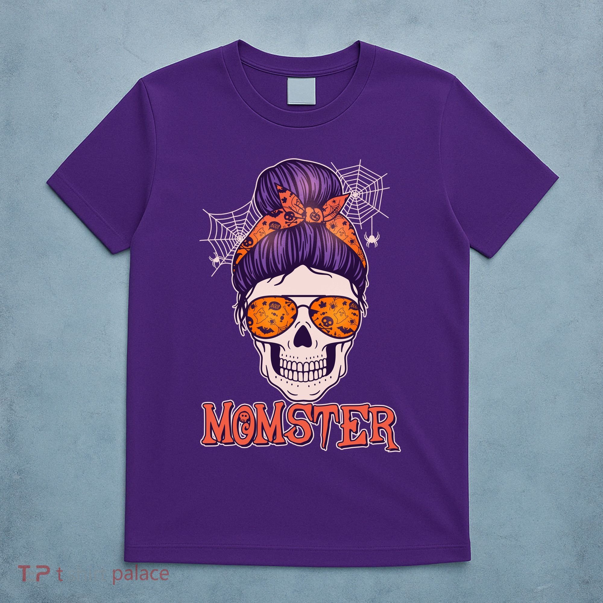 Funny Halloween Momster Monster Skull T-Shirt