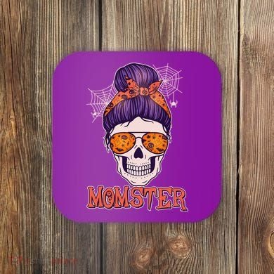 Funny Halloween Momster Monster Skull Coaster