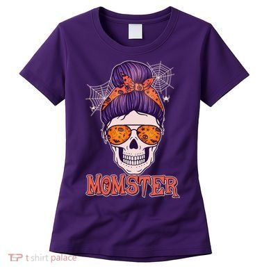 Funny Halloween Momster Monster Skull Women's T-Shirt