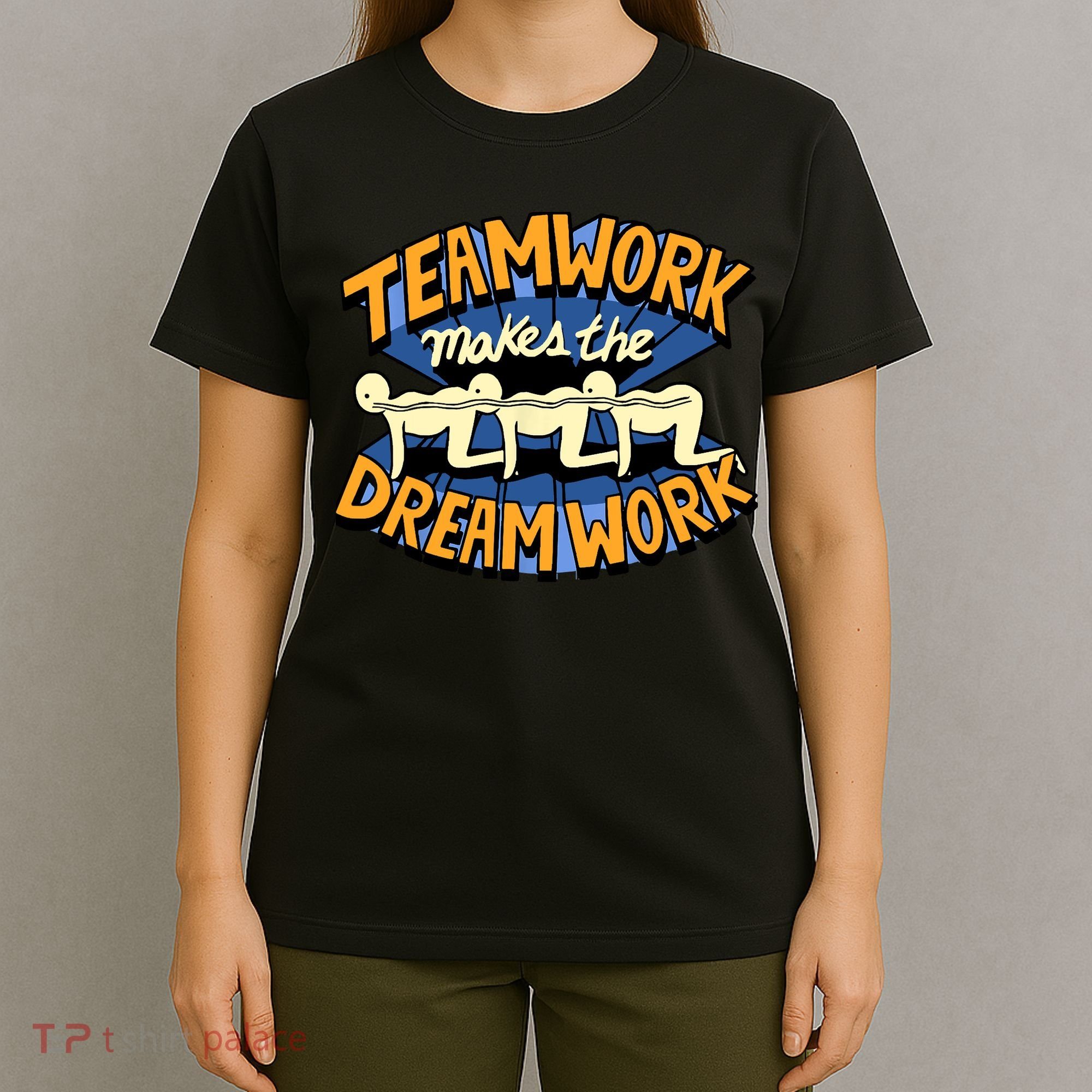 Funny Horror Movie Halloween Team Work Make Dream Centipede T-Shirt