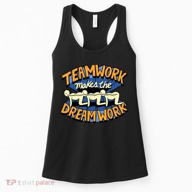 Funny Horror Movie Halloween Team Work Make Dream Centipede Women's Tank Top