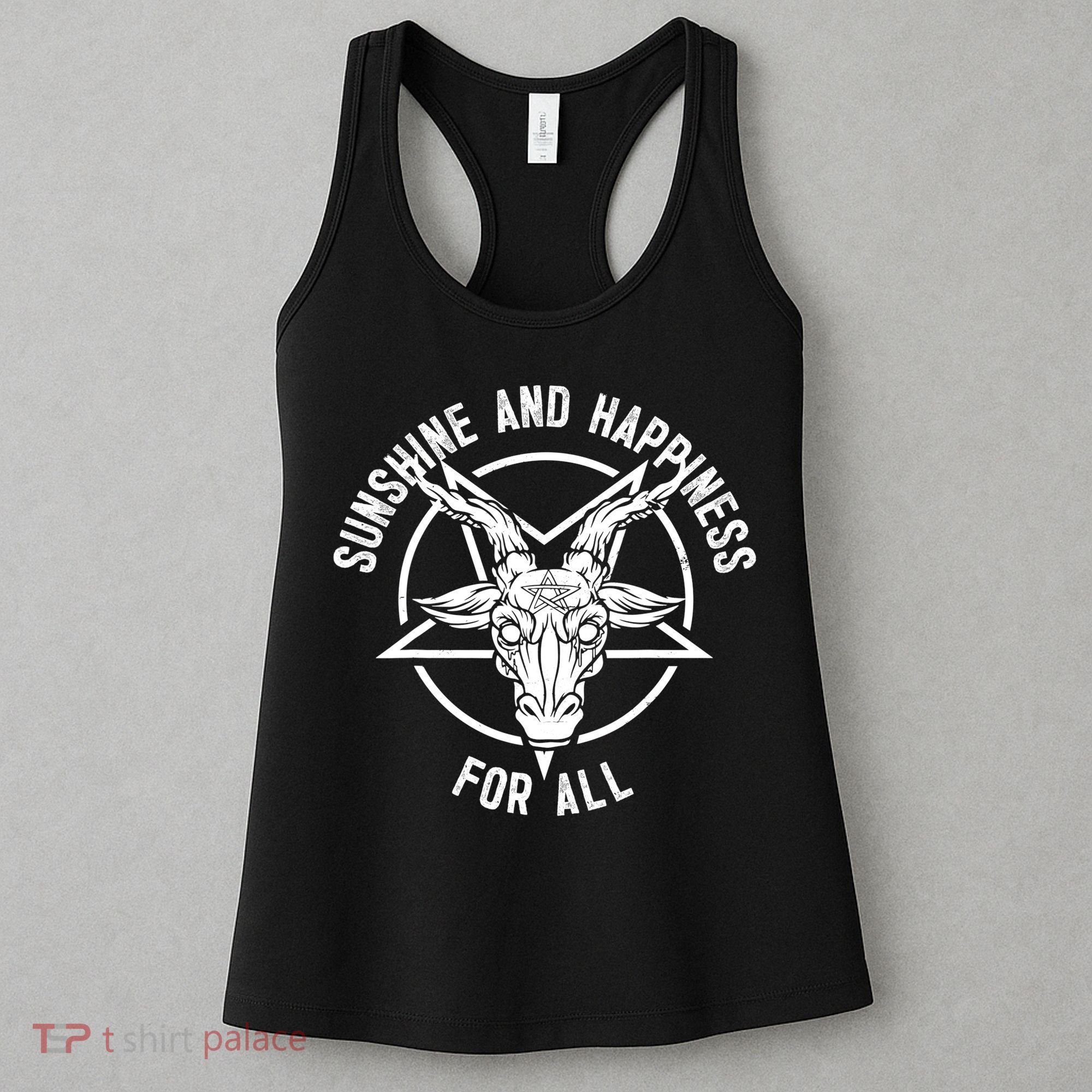 Funny Heavy Metal Band Fan Gift Metalhead Funny Black Goth Style Gift Women's Tank Top