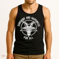 Funny Heavy Metal Band Fan Gift Metalhead Funny Black Goth Style Gift Tank Top thumb 3